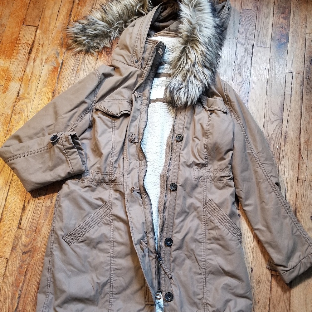 🚫SOLD🚫Abrecombie & Fitch  Khaki color coat